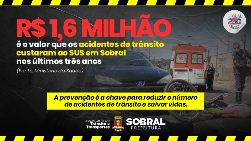 Internações por acidentes de trânsito em Sobral custam mais de R$1,6 milhão a...